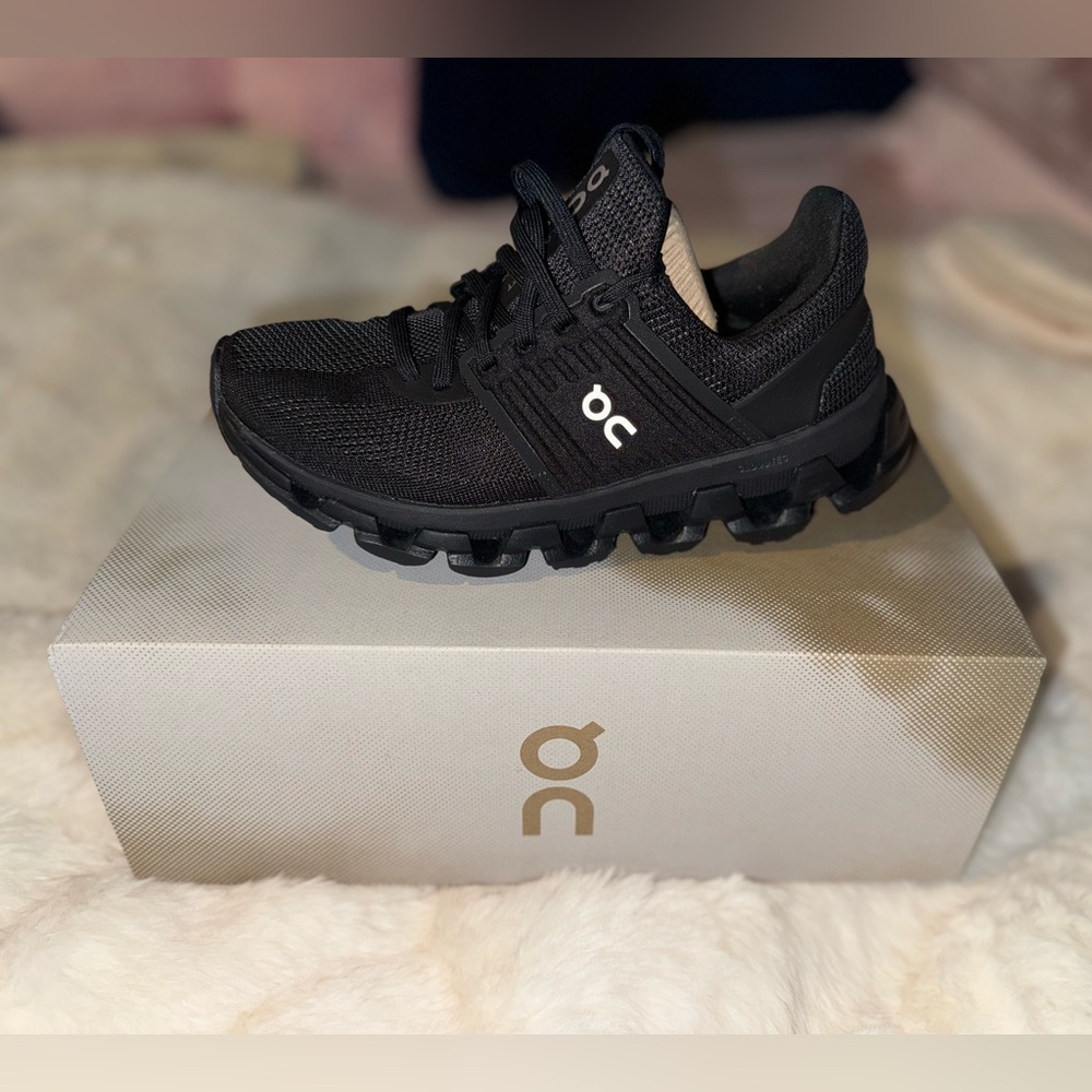 On Running Jet Black Athletic Shoes